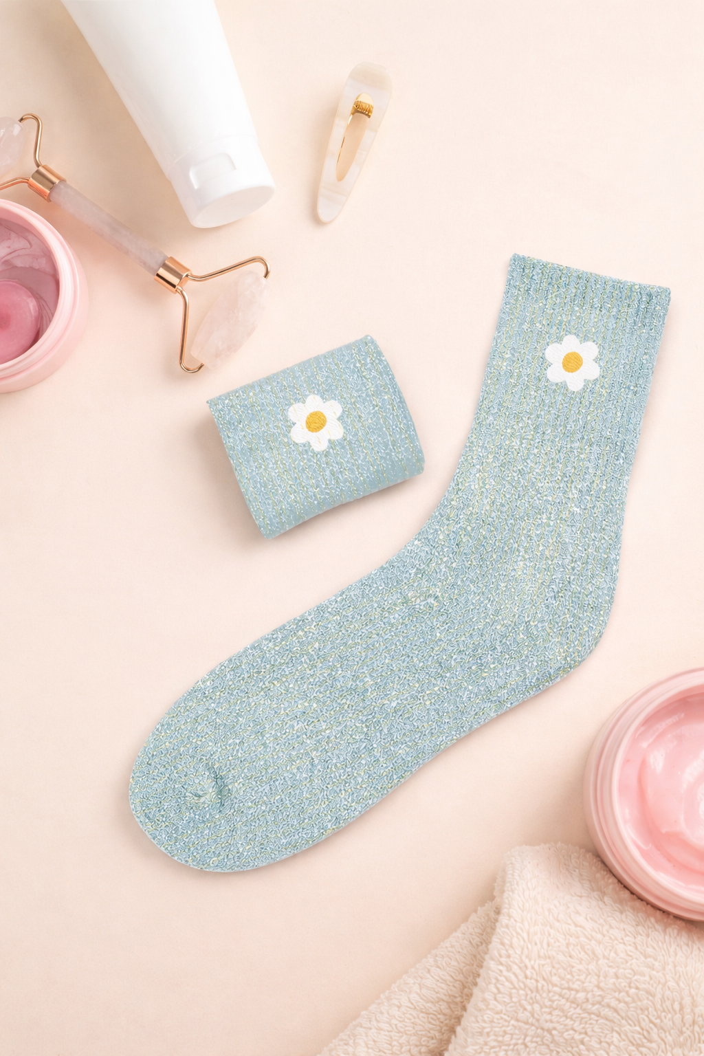 Chaussettes fleur