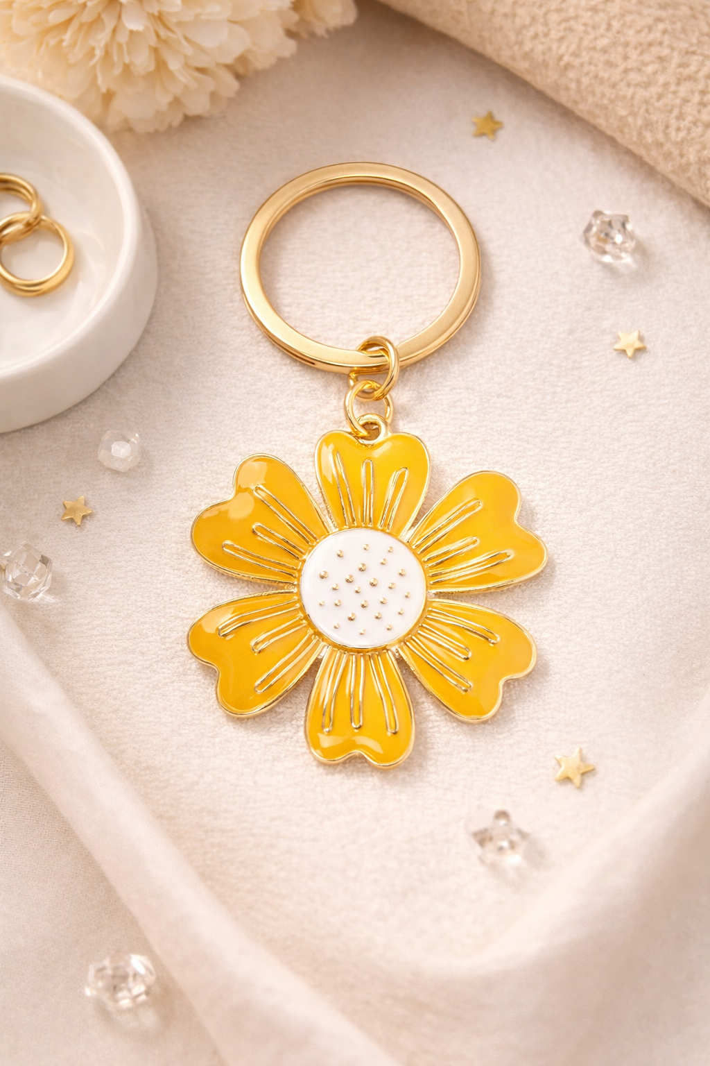 Porte-clés fleur