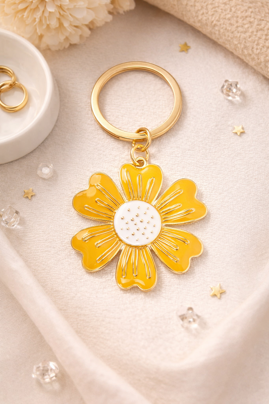 Porte-clés fleur