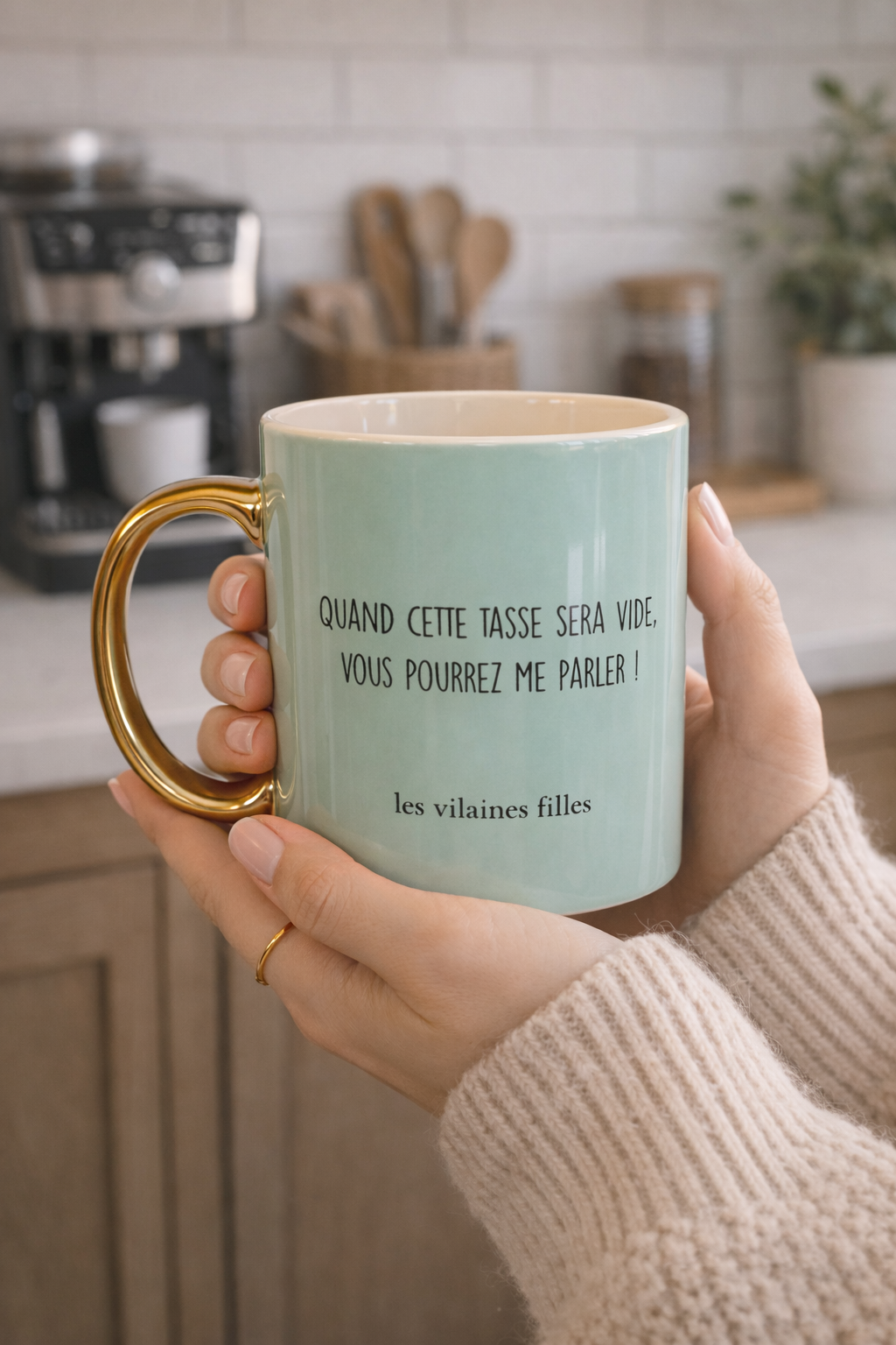 Tasse humoristique avec message