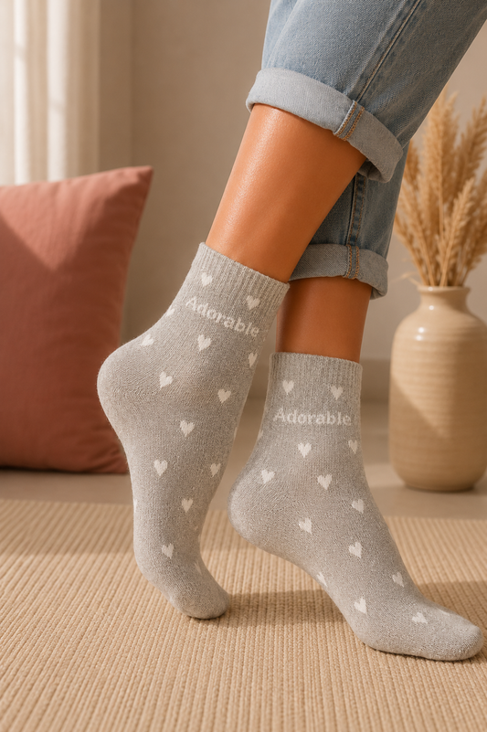 Chaussettes à paillettes " adorable "