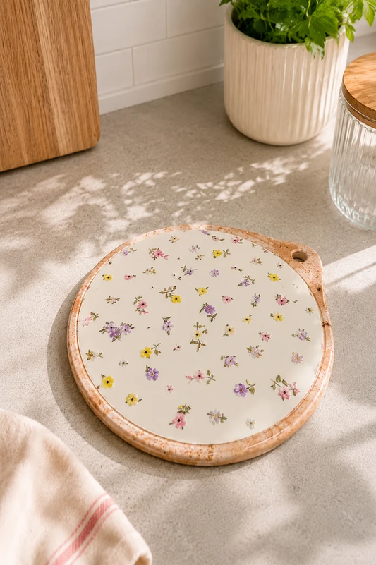 Sous-plat fleurs